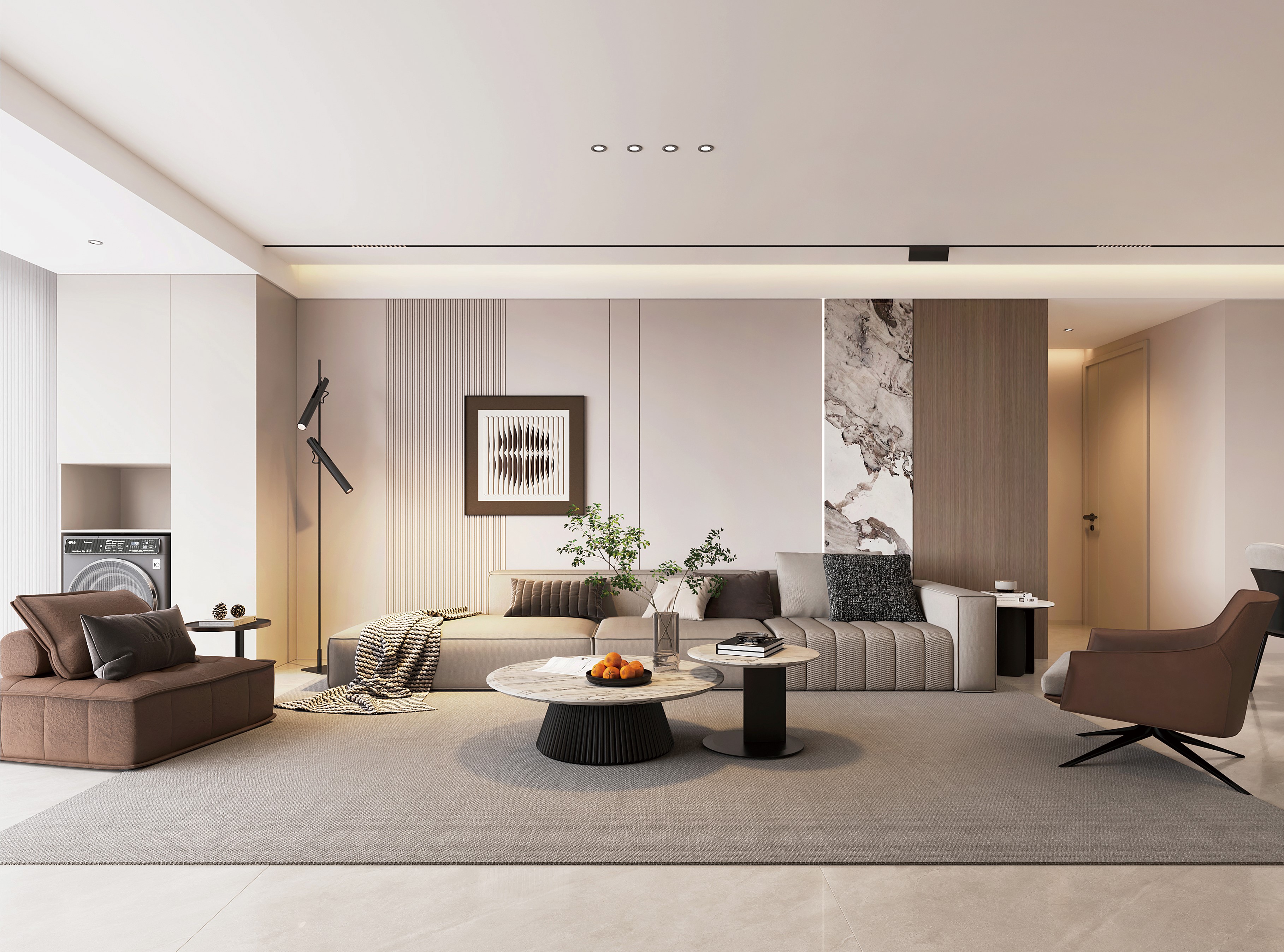 中房花語軒 | 超有腔調(diào)的137㎡現(xiàn)代風，審美無敵了！