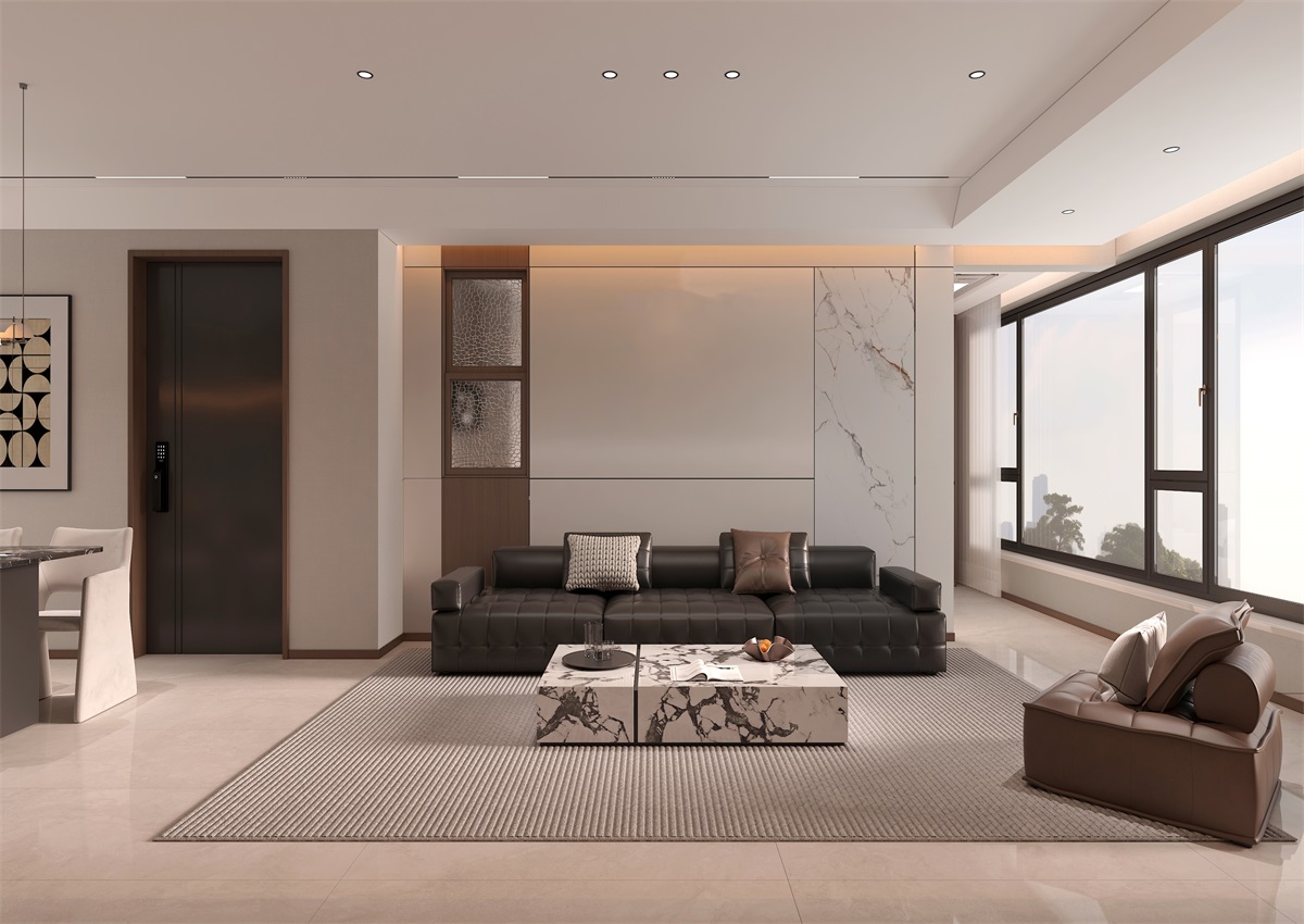 玉庭華府131㎡ | 現(xiàn)代意式+美拉德色系，濃郁棕調(diào)的電影氛圍直接封神！