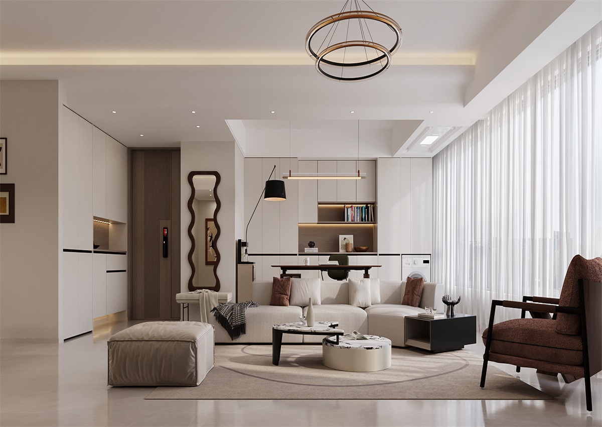 中海尚學(xué)府135㎡ | 為什么都喜歡奶油風(fēng)？看完她家我知道了