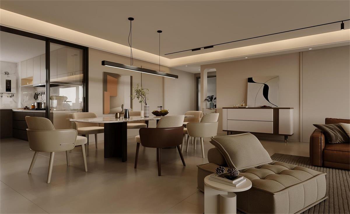 中海華樾 | 現(xiàn)在裝修都內(nèi)卷成這樣了？！從玄關(guān)就開始美哭的143㎡現(xiàn)代風(fēng)