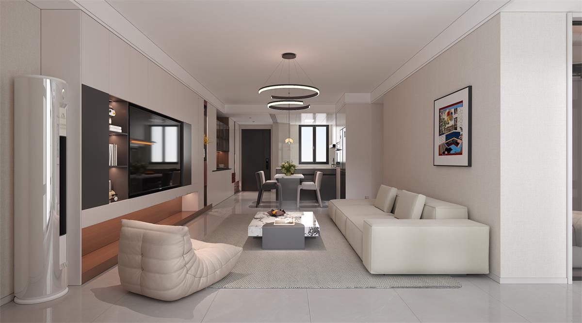 星耀閱海 |123㎡小三居極限改造！整墻收納柜+開放式餐廚，空間翻倍還顯大！