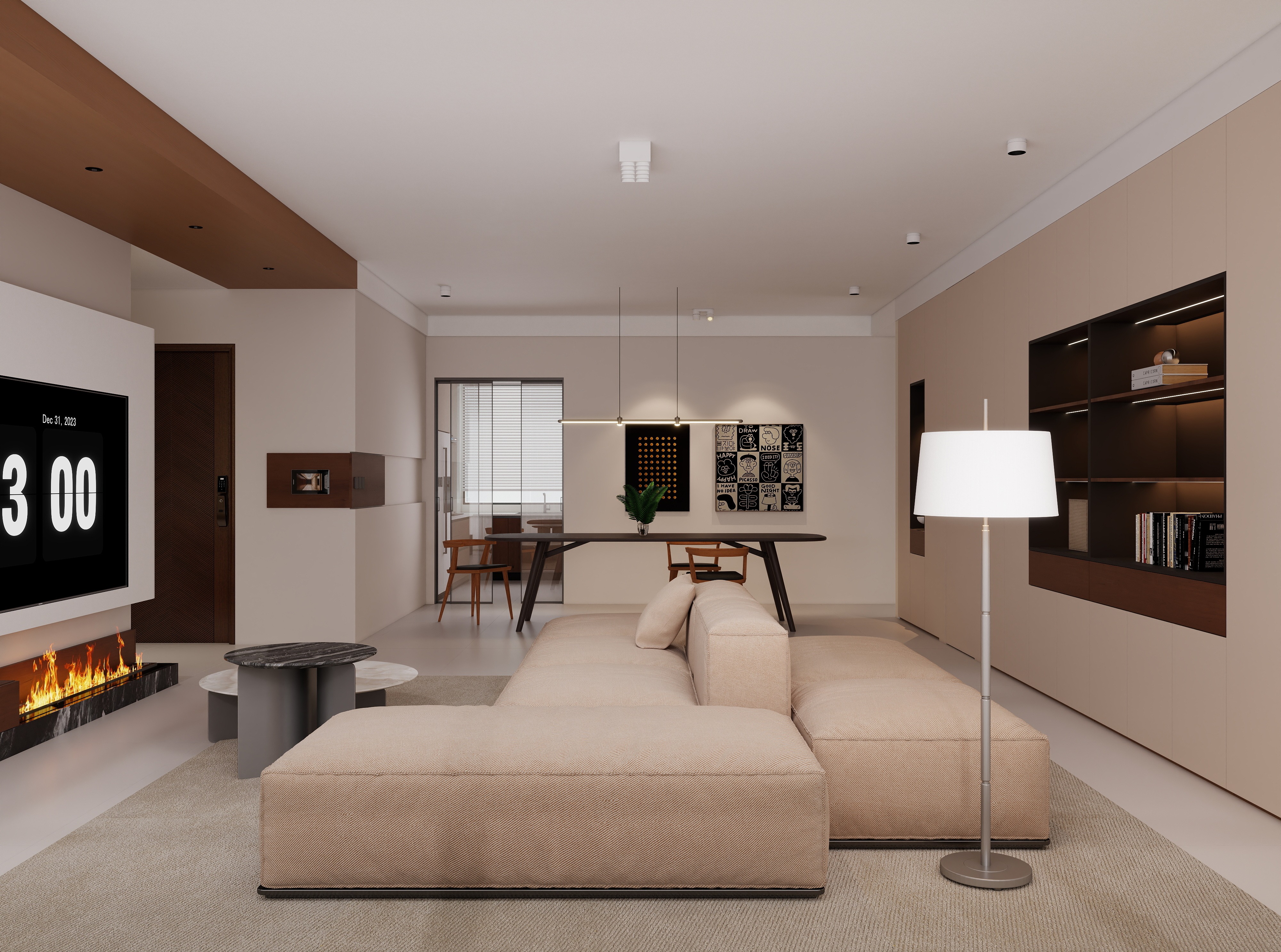 民生北府143㎡ | 極簡主義的生活哲學，在市中心過上隱居生活~