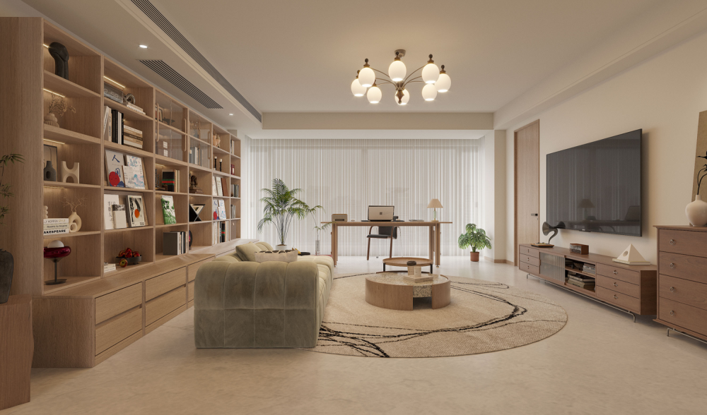 舊房改造 | 住進知識分子味的松弛原木家，170平“高智感”百看不厭！