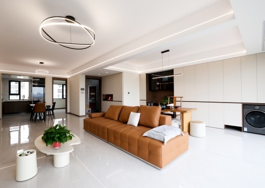 實(shí)景首發(fā) | 不做網(wǎng)紅造型！這套133㎡簡約風(fēng)的家，治愈往后余生~