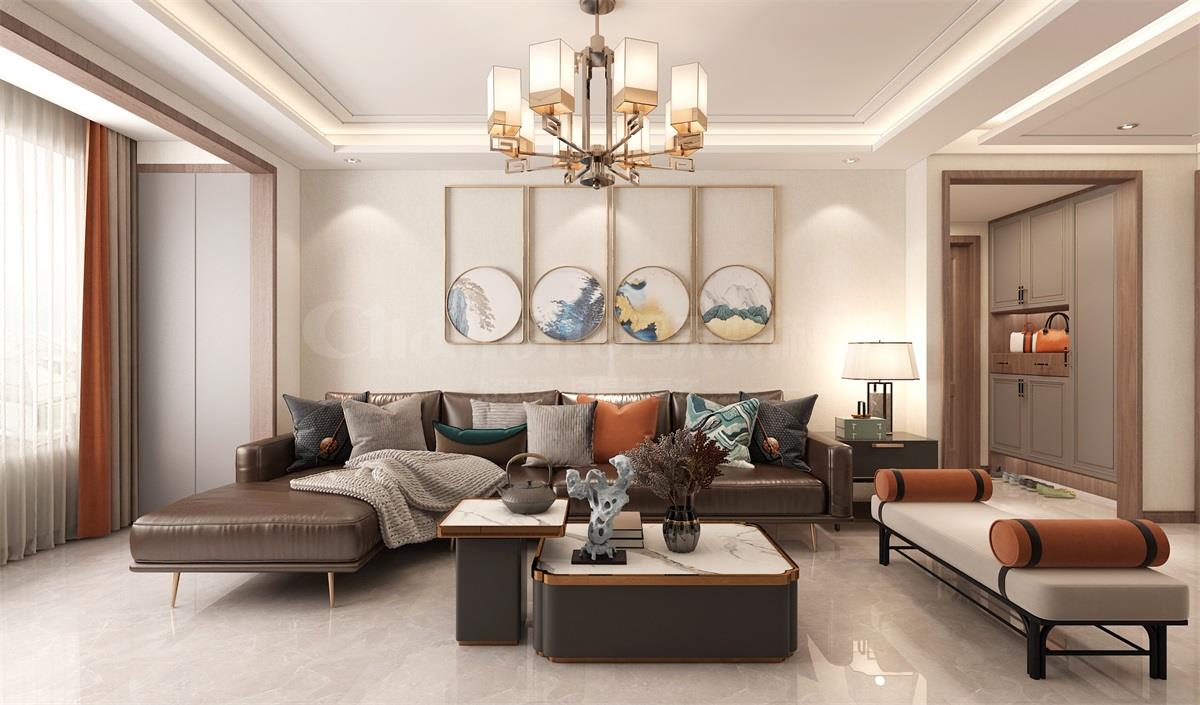 璽云臺(tái)140平米現(xiàn)代簡(jiǎn)約裝修效果圖 